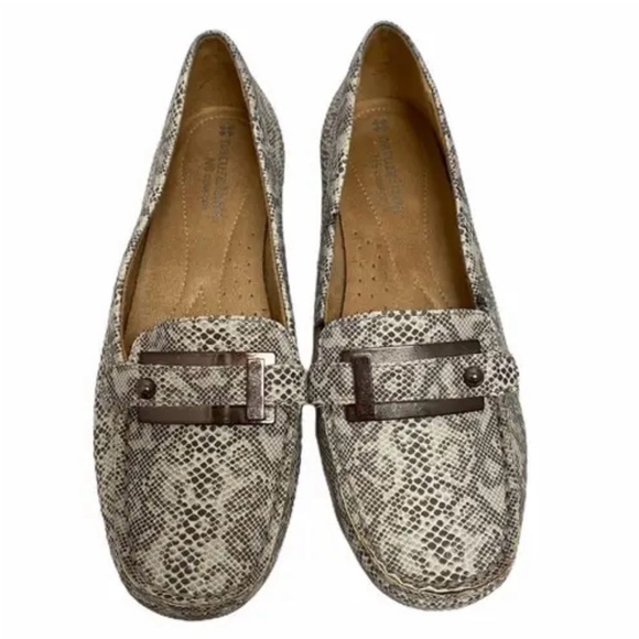 Naturalizer Snakeskin Pattern Loafers - Picture 1 of 7